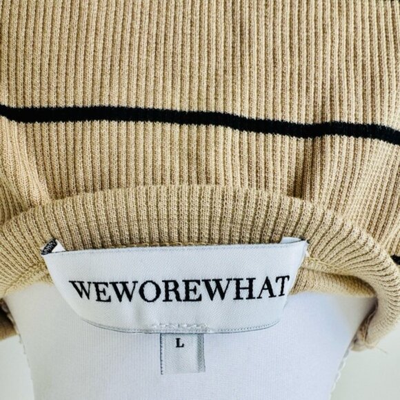 Beige and Black Striped High-Neck Tank Top ⚡️ - Picture 5 of 5